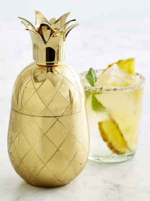 Gold Pineapple Cocktail Shaker