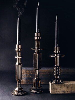 Metallic Ceramic Candlesticks