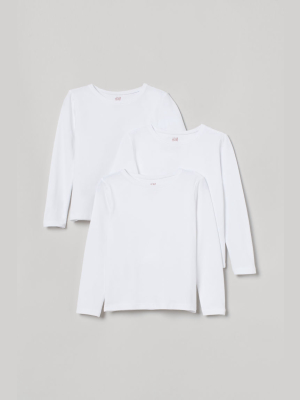 3-pack Long-sleeved Tops