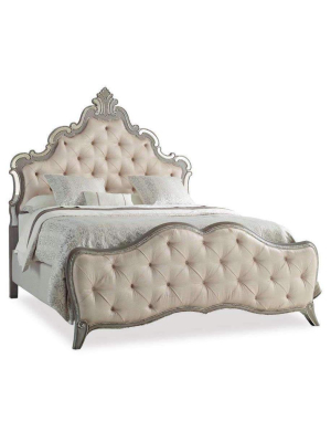 Sanctuary Upholstered King Panel Bed