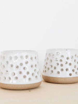 Luminary Ceramic Candle Holder