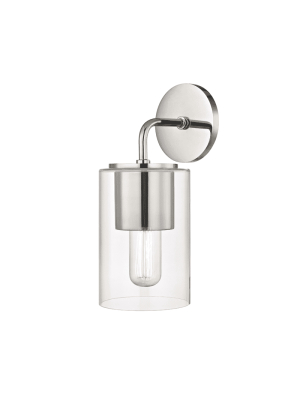 Lula 1 Light Wall Sconce - Polished Nickel