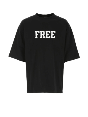 Balenciaga Free Printed Wide Fit T-shirt