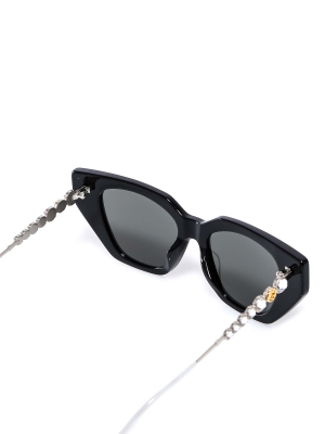 Gucci Eyewear Embellished Cat Eye Sunglasses