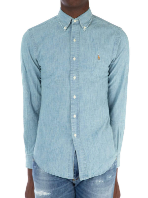 Polo Ralph Lauren Logo Embroidered Chambray Shirt