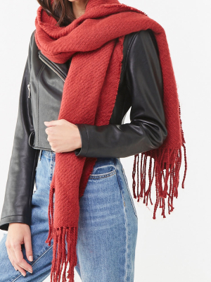 Ribbed Oblong Scarf