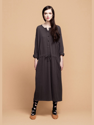 Dark Gray Dresden Dress