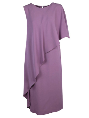 Alberta Ferretti Asymmetric Midi Dress