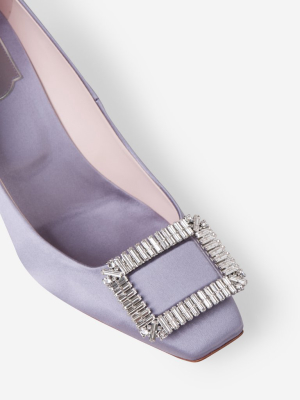 Roger Vivier Trompette Crystal Buckle Pumps