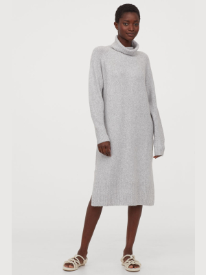 Knit Turtleneck Dress