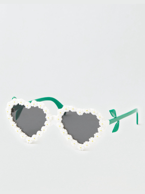 Aeo Daisy Heart Sunglasses