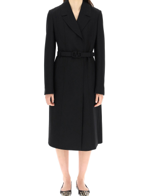 Valentino	vlogo Signature Belted Coat