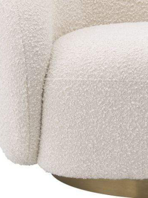 Eichholtz Brice Swivel Chair - Ivory