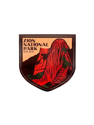 Zion National Park Sticker | Sendero Provisions Co.