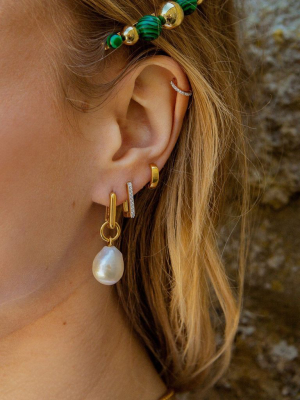 Baroque Pearl Single Ovate Earring