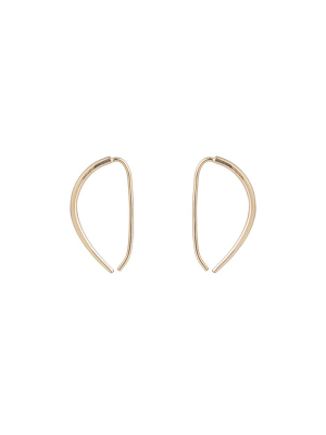 Mercury Pull-through Hoop Earrings