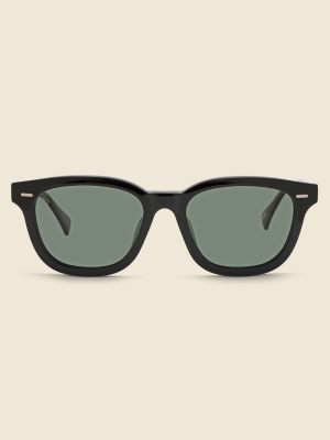 Myles 53mm - Crystal Black/green Polarized