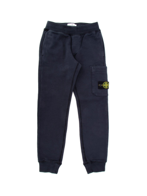 Stone Island Junior Logo Patch Sweatpants