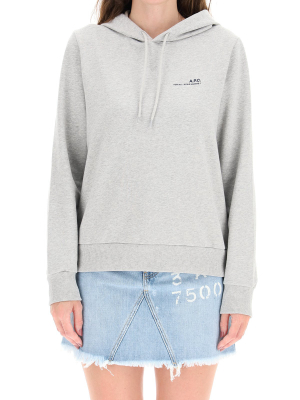 A.p.c. Logo Print Hoodie