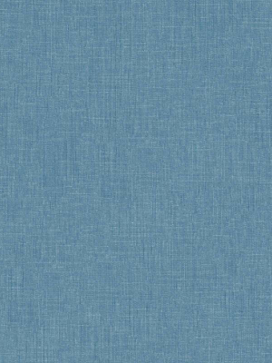 Meika Linen Structure Wallpaper In Blue By Bd Wall