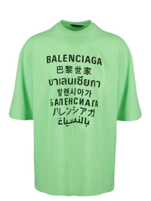 Balenciaga Languages Logo Oversized T-shirt