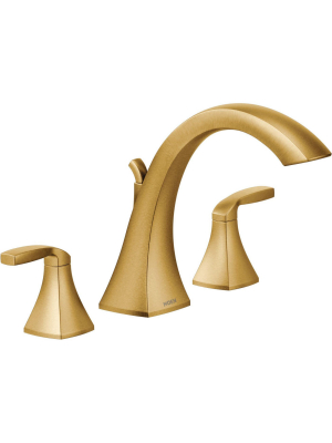 Moen T693 Voss Deck Mounted Roman Tub Filler Trim (less Valve) - Brushed Gold