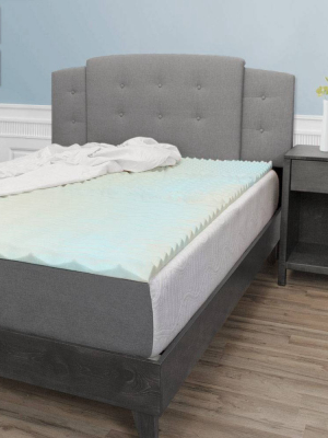 Eluxury 5-zone Convoluted Foam Mattress Topper