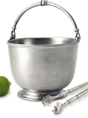 Bar Ice Bucket With Tongs