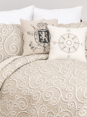 C&f Home Elmont Contemporary Scroll Quilt Mini Set