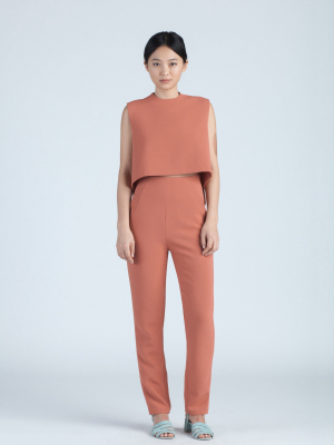 Sam High-waisted Pocket Pant - Coral