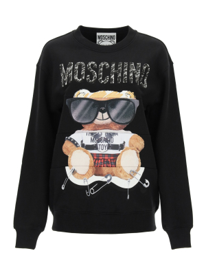 Moschino Teddy Logo Printed Sweatshirt