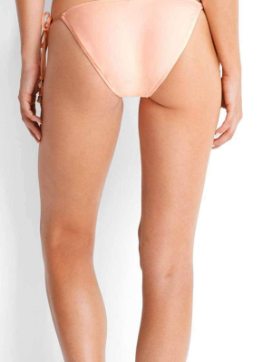 Seafolly Havana Tie Side Bottom In Peach 40342-074-pch