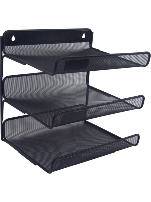 Lorell Mesh Desktop Organizer - Black