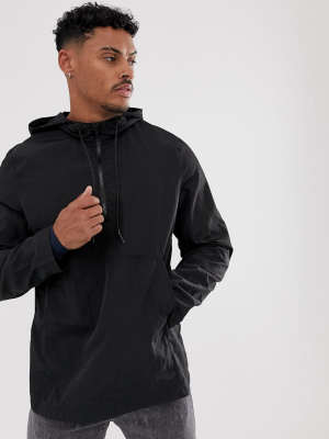 Asos Design Water Resistant Jacket In Black