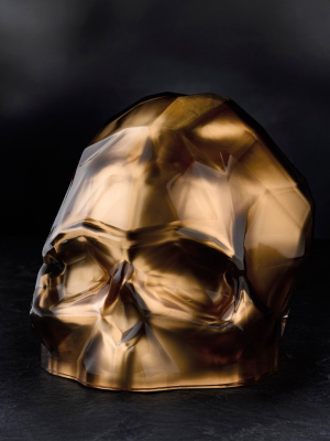 Memento Mori Faceted Skull Copper Large