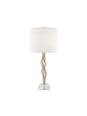 Elyx Table Lamp In Chinois Silver Leaf