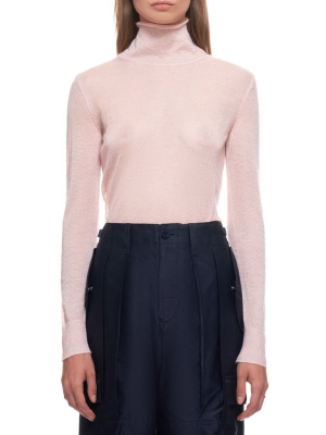 Light Mock Neck Pullover (ucz1908-light-pink)