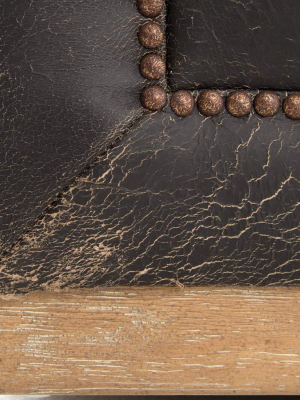 Maxx Leather Sofa, Destroyed Black