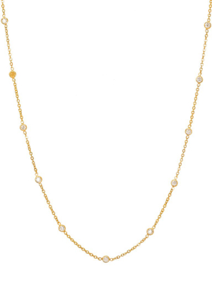 Rock Salt Diamond Chain Necklace - 16"