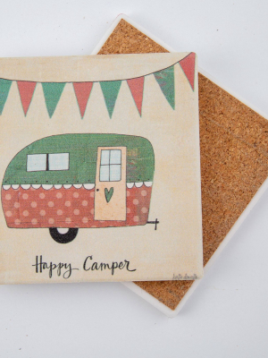 Thirstystone Happy Camper Coaster Set Of 4