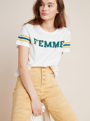 Femme Striped Graphic Tee