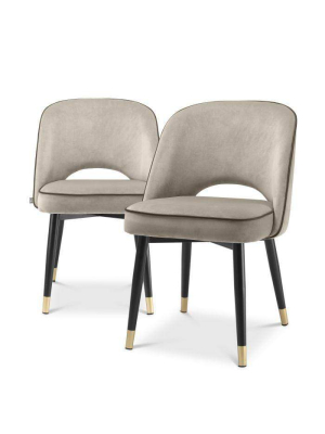 Eichholtz Cliff Dining Chair Set Of 2 - Beige