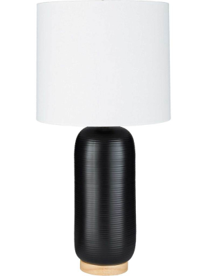 Everly Table Lamp Black/white