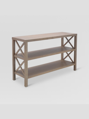 Owings Console Table With 2 Shelves Rustic - Threshold™