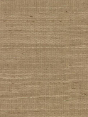 Plain Grass Wallpaper In Brown From The Grasscloth Ii Collection By York Wallcoverings