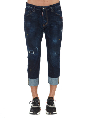 Dsquared2 Distressed Cropped Jeans