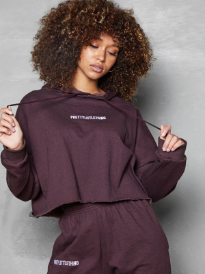 Prettylittlething Chocolate Brown Embroidered...