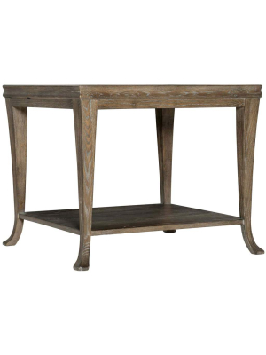 Rustic Patina End Table, Peppercorn