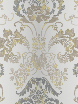 Kashgar Wallpaper In Steel From The Edit Vol. 1 Collection By Designers Guild