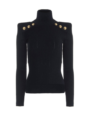 Balmain Roll-neck Knit Jumper